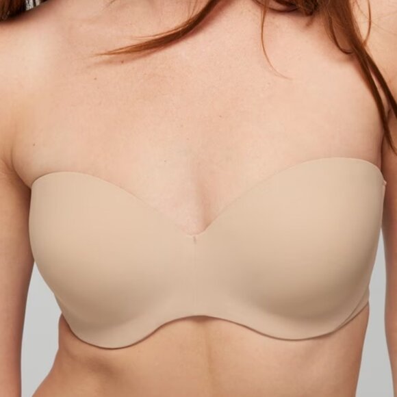 Soma $68 BODIFY Strapless Convertible Multi Way Bra 38D Nude Warm Amber - Picture 6 of 15